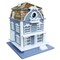 Designer Birdhouse Collection 13" Gray and Brown North Haven Outdoor Garden Birdhouse